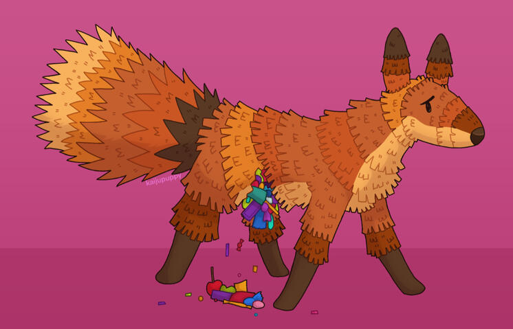 Unfortunate Piñata Fox Unfortunate Piñata Fox